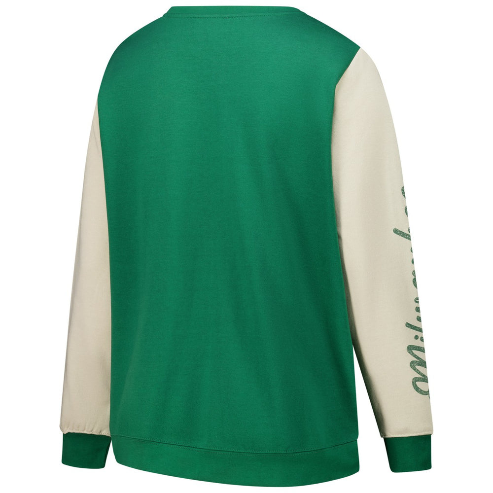 Milwaukee Bucks '47 Women's Plus Size Oversized Rise Andie Pullover Sweatshirt - Hunter Green outlet