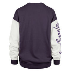 Los Angeles Lakers '47 Women's Plus Size Oversized Rise Andie Pullover Sweatshirt - Purple on sale