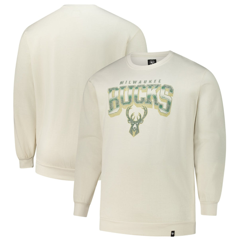 Milwaukee Bucks '47 Big & Tall Spotlight Headline Pullover Sweatshirt - Cream cheap