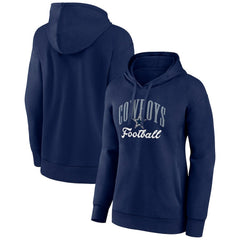 Dallas Cowboys Women's Victory Script Pullover Hoodie - Navy discount