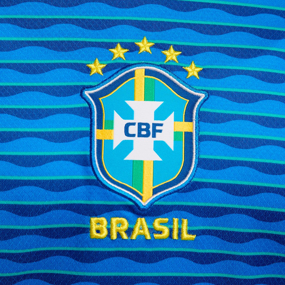 Neymar Jr. Brazil National Team Women's 2024 Away Stadium Replica Player Jersey – Blue on sale