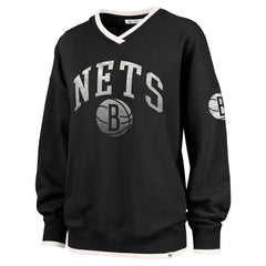 Brooklyn Nets '47 Women's Rise Wax Pack Daze '80s Oversize Pullover Sweatshirt - Black shop