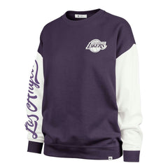Los Angeles Lakers '47 Women's Rise Andie Pullover Sweatshirt - Oversized Pullover Sweatshirt Purple shop