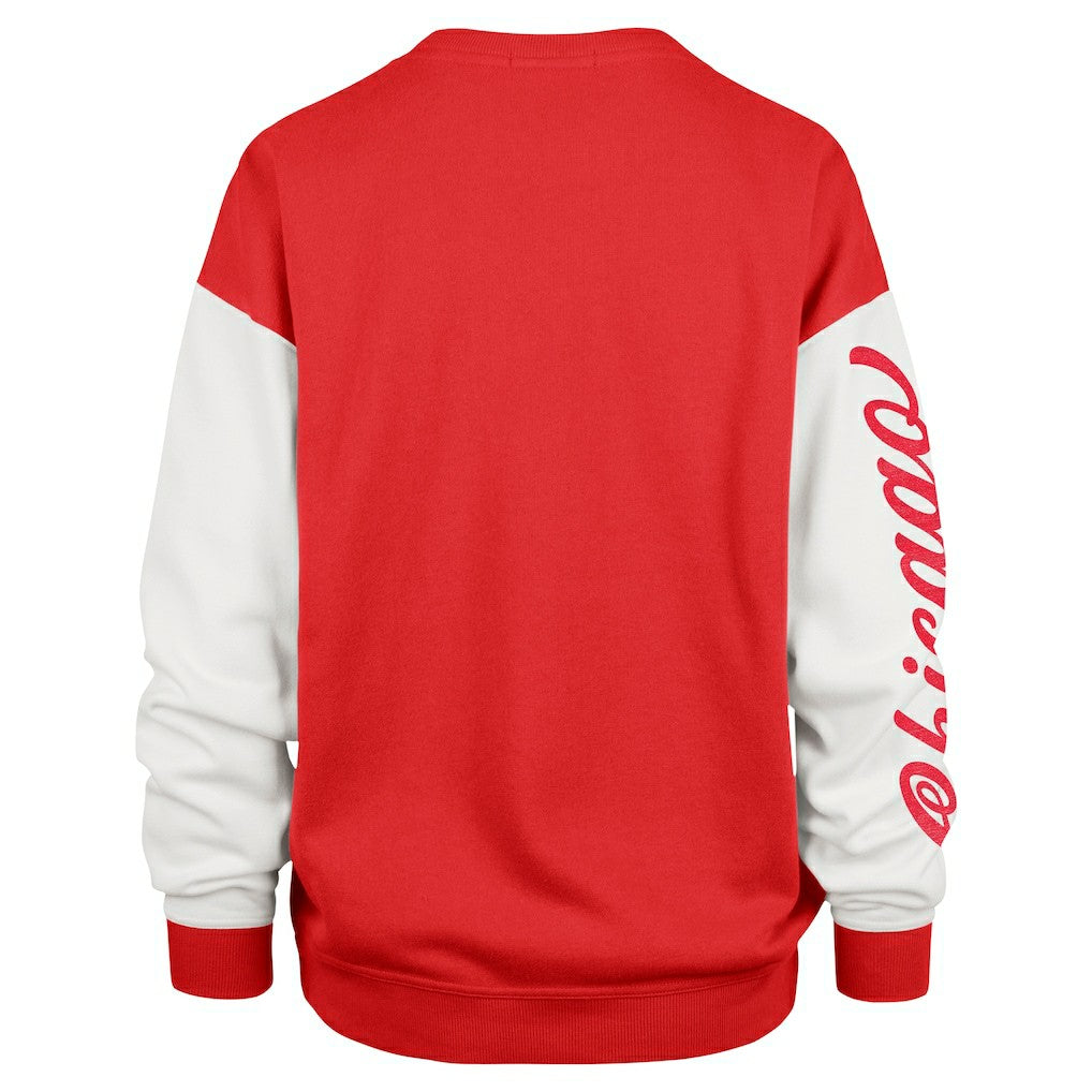 Chicago Bulls '47 Women's Rise Andie Oversized Pullover Sweatshirt - Red sale