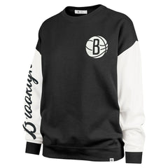 Brooklyn Nets '47 Women's Rise Andie Oversized Pullover Sweatshirt - Black online