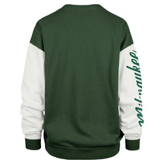 Milwaukee Bucks '47 Women's Rise Andie Oversized Pullover Sweatshirt - Hunter Green discount