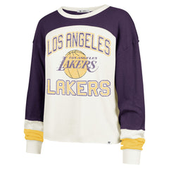 Los Angeles Lakers '47 Women's Curve Raglan Long Sleeve T-Shirt - Cream shop