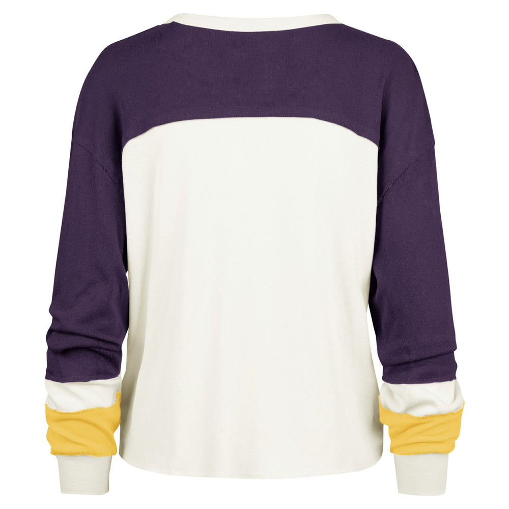 Los Angeles Lakers '47 Women's Curve Raglan Long Sleeve T-Shirt - Cream shop