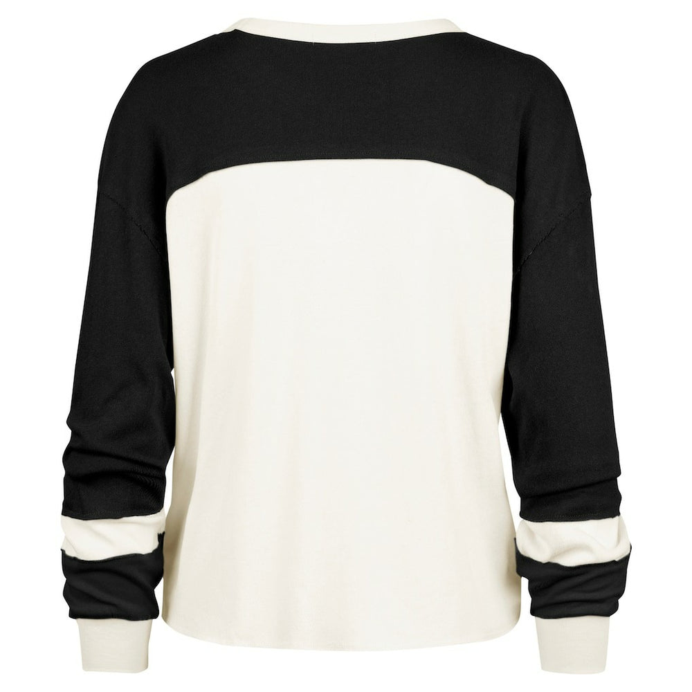 Brooklyn Nets '47 Women's Curve Raglan Long Sleeve T-Shirt - Cream for sale