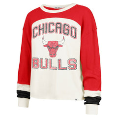 Chicago Bulls '47 Women's Curve Raglan Long Sleeve T-Shirt sale - Cream online