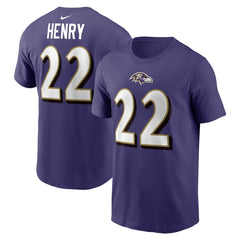 Derrick Henry Baltimore Ravens Player Name & Number T-Shirt - Purple sale