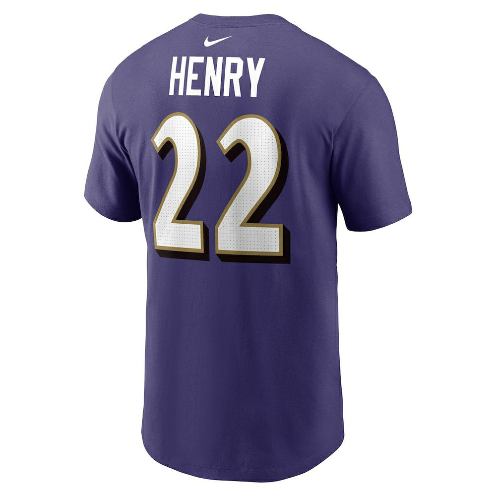 Derrick Henry Baltimore Ravens Player Name & Number T-Shirt - Purple sale