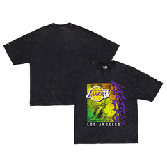 Los Angeles Lakers Sport Classics Enzyme Washed T-Shirt - Black discount