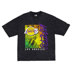 Los Angeles Lakers Sport Classics Enzyme Washed T-Shirt - Black discount
