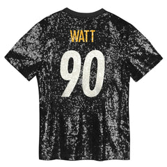 T.J. Watt Pittsburgh Steelers Women's Player Name & Number V-Neck Fashion Jersey - Black outlet