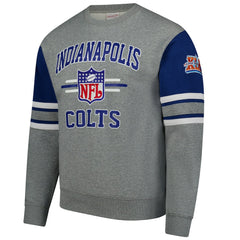 Indianapolis Colts All Over 4.0 Vintage Logo Pullover Sweatshirt - Heather Gray sale