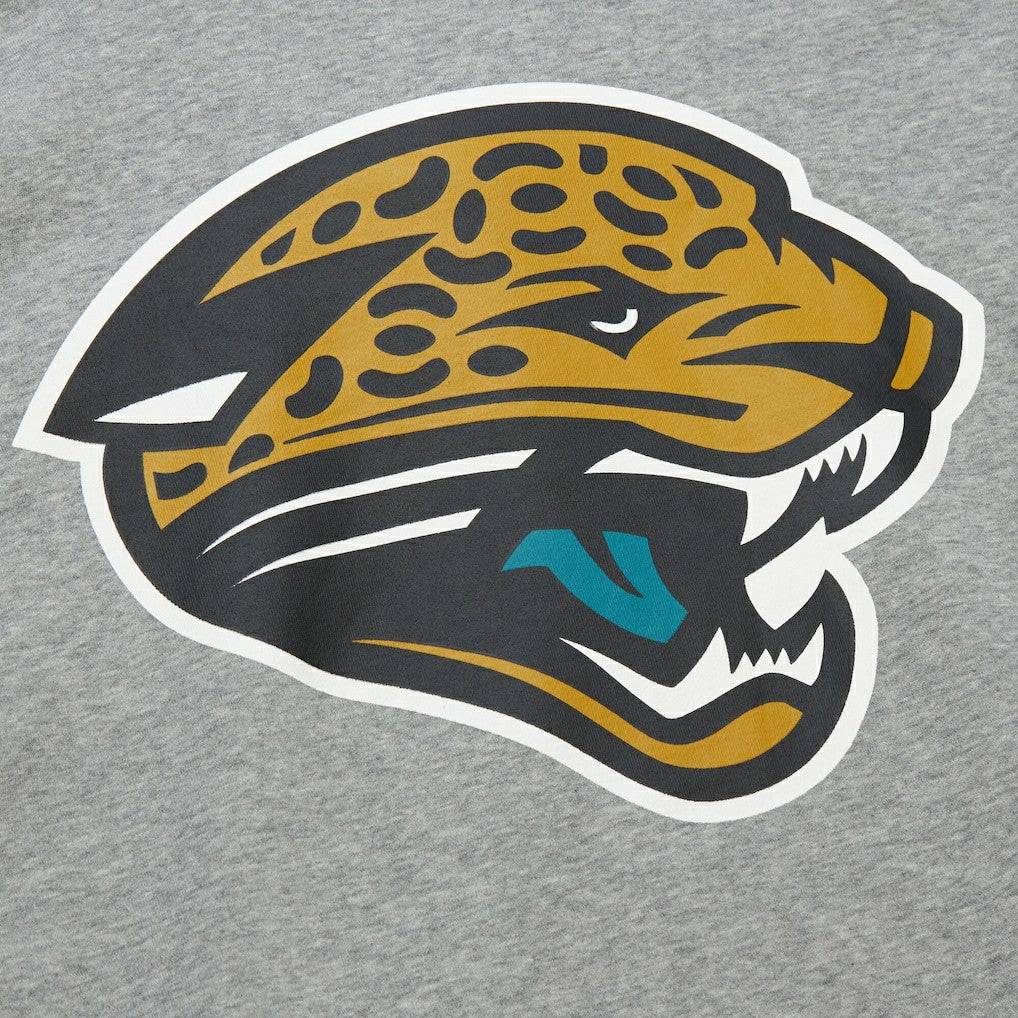 Jacksonville Jaguars All Over 4.0 Vintage Logo Pullover Sweatshirt - Heather Gray on sale
