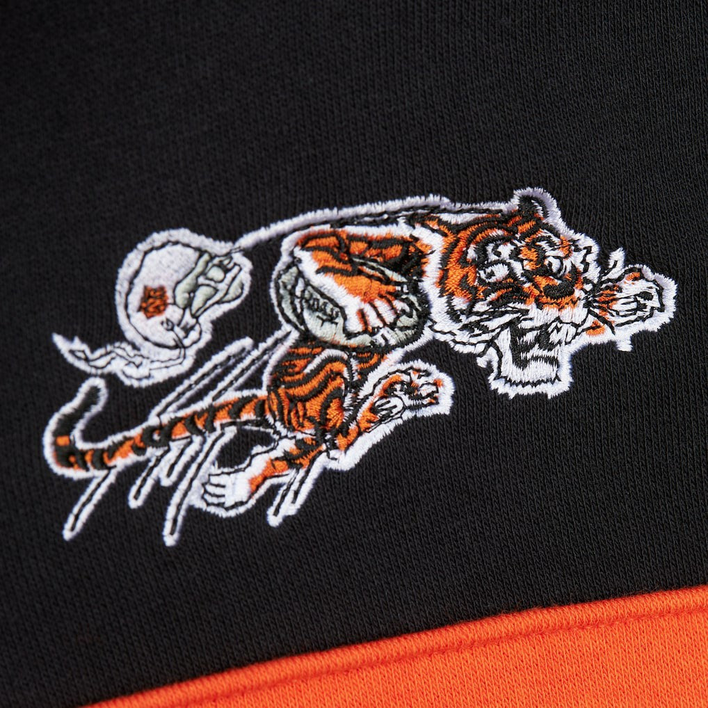 Cincinnati Bengals Vintage Logo Head Coach Fleece Pullover Hoodie - Black cheap