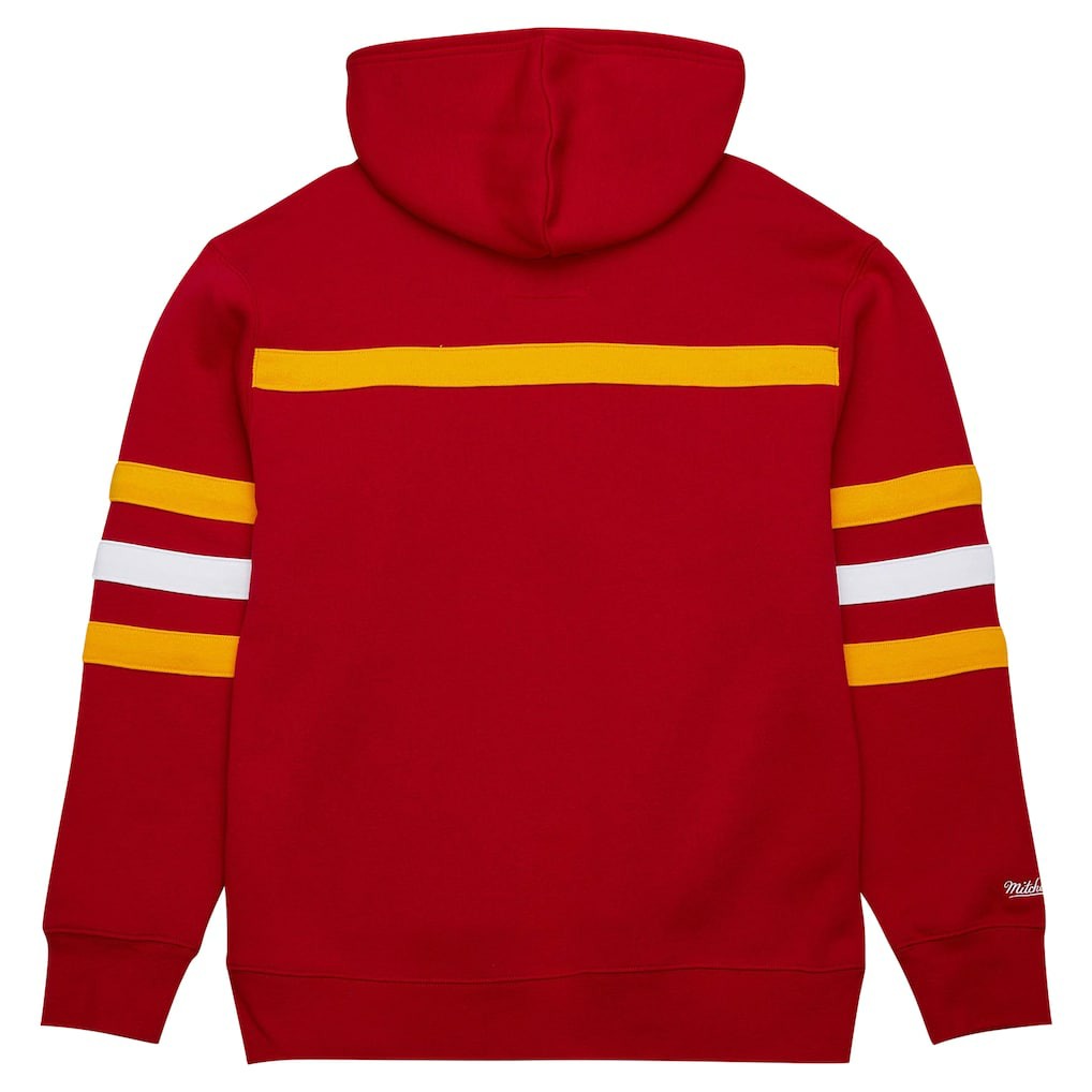 Kansas City Chiefs Vintage Logo Head Coach Fleece Pullover Hoodie - Red cheap