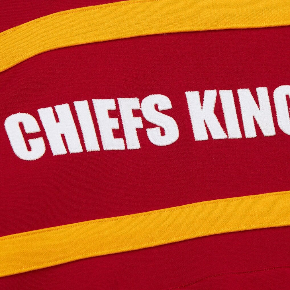 Kansas City Chiefs Vintage Logo Head Coach Fleece Pullover Hoodie - Red cheap