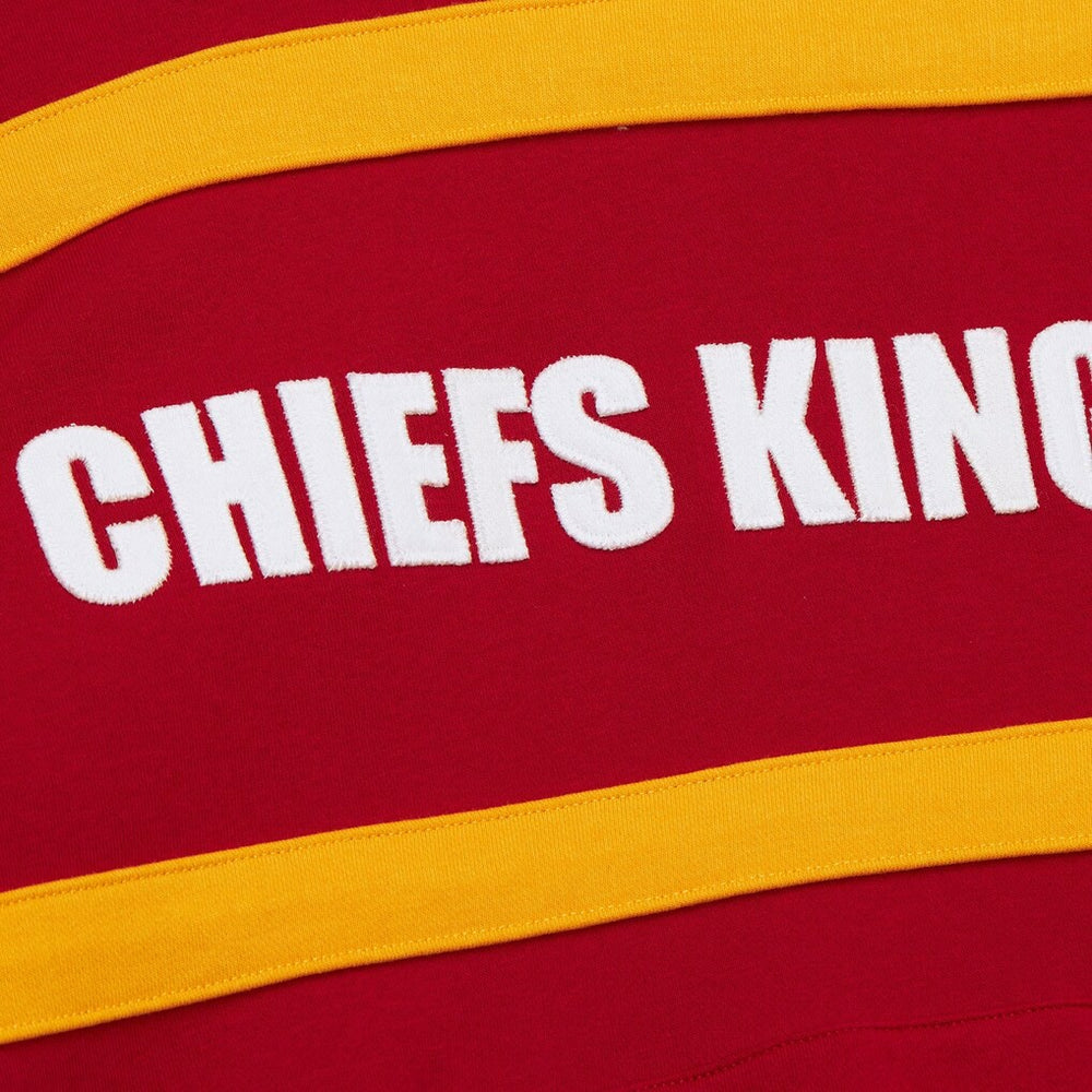 Kansas City Chiefs Vintage Logo Head Coach Fleece Pullover Hoodie - Red cheap