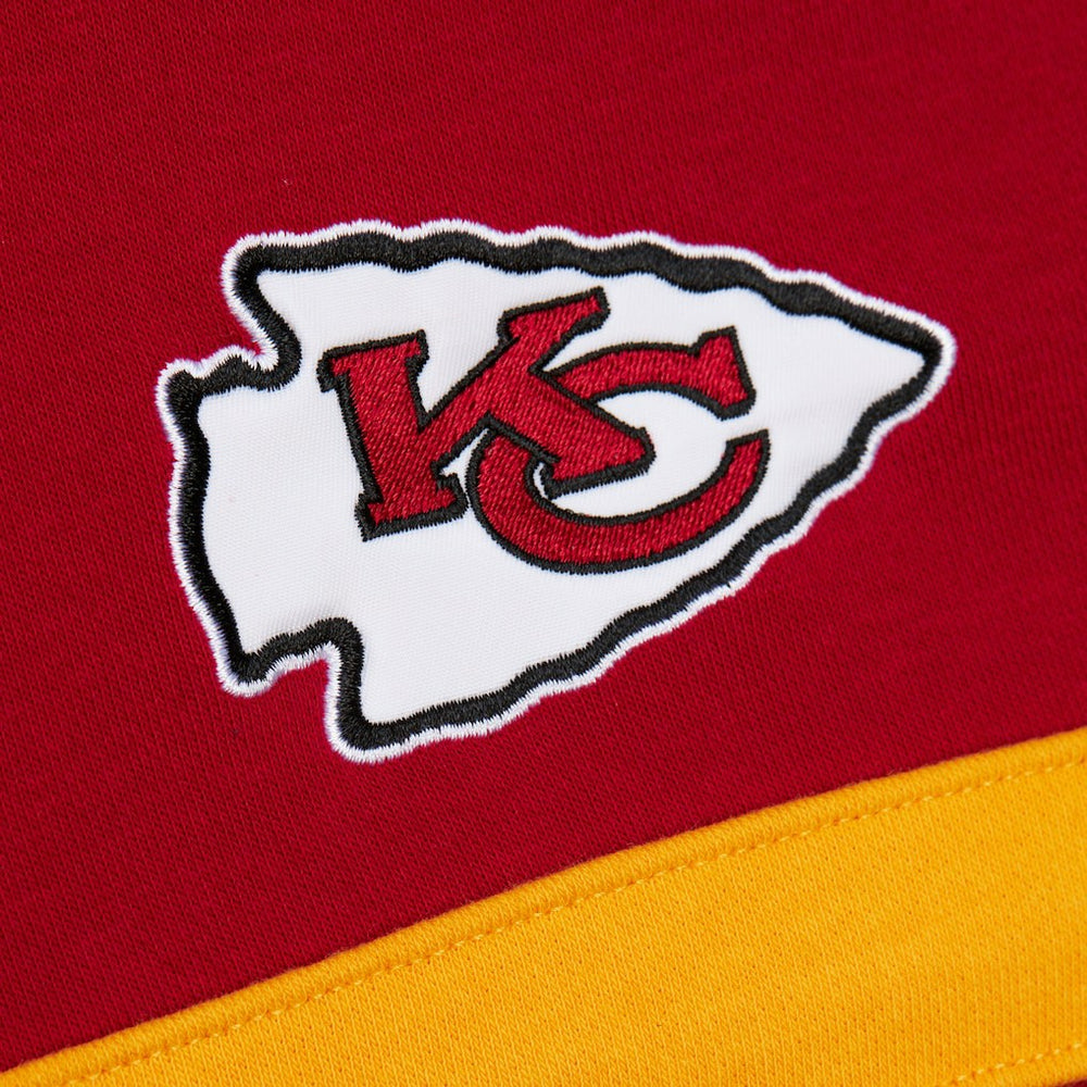 Kansas City Chiefs Vintage Logo Head Coach Fleece Pullover Hoodie - Red cheap