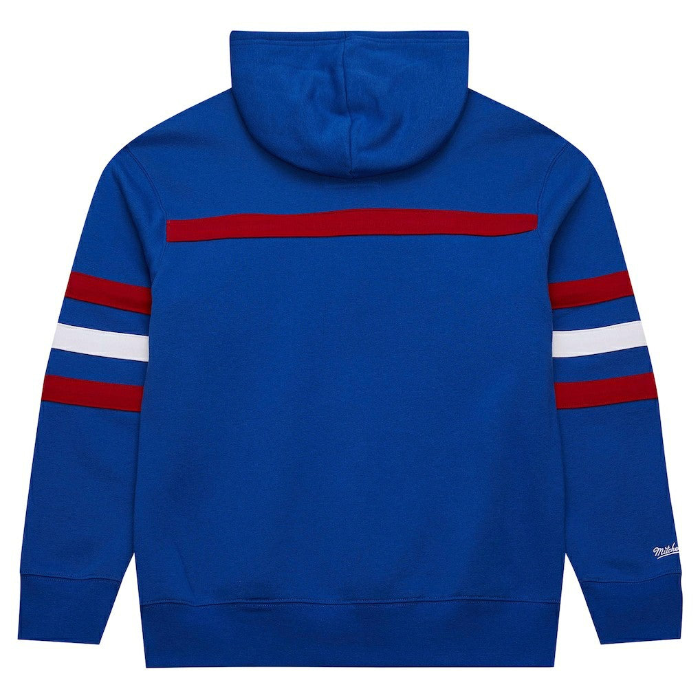 New York Giants Vintage Logo Head Coach Fleece Pullover Hoodie - Royal cheap