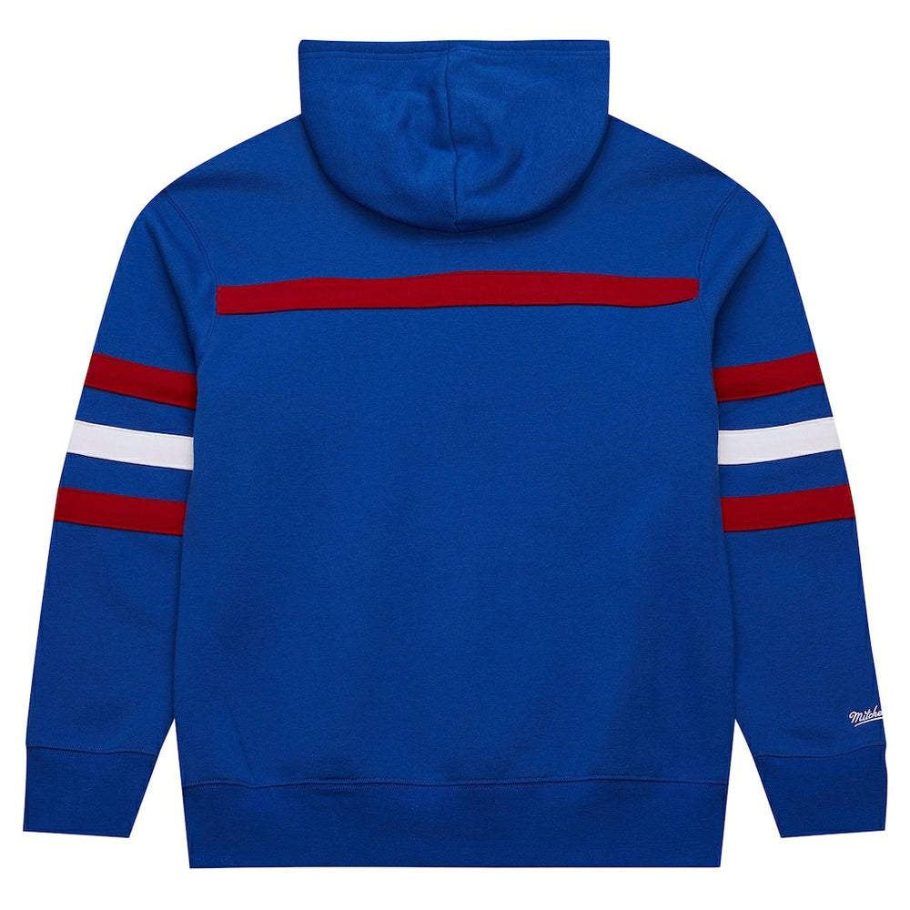 New York Giants Vintage Logo Head Coach Fleece Pullover Hoodie - Royal cheap