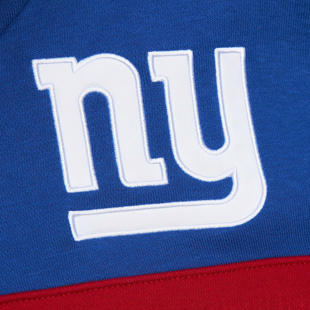 New York Giants Vintage Logo Head Coach Fleece Pullover Hoodie - Royal cheap