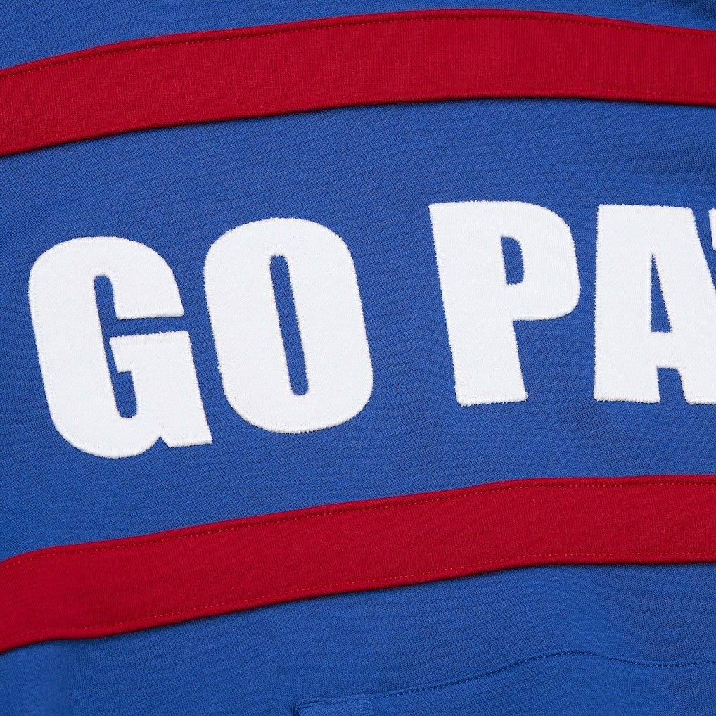 New England Patriots Vintage Logo Head Coach Fleece Pullover Hoodie - Royal cheap