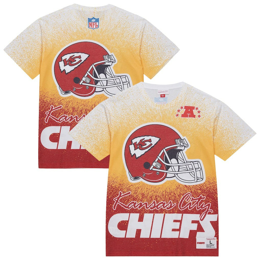 Kansas City Chiefs Team Burst Vintage Logo T-Shirt - White sale