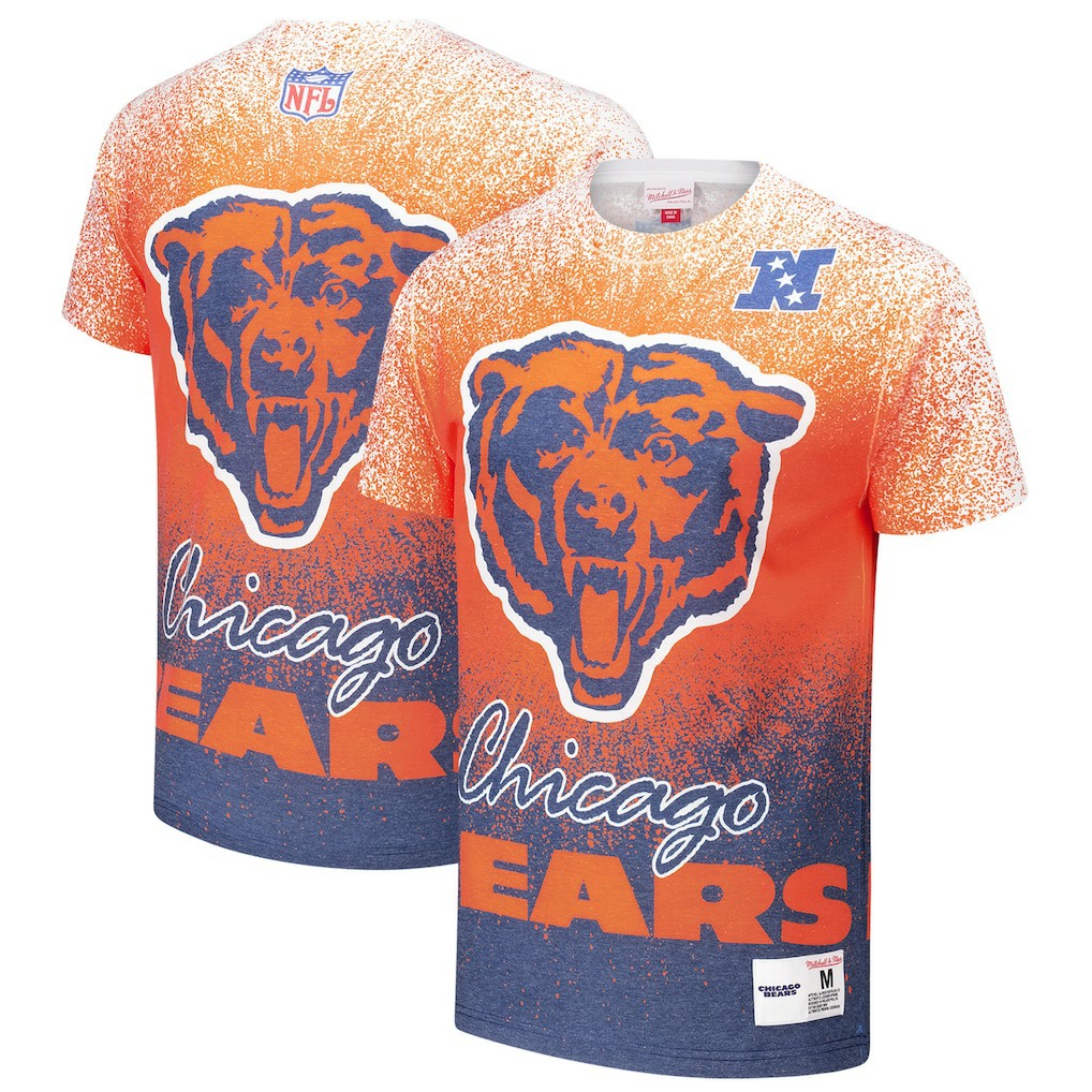 Chicago Bears Team Burst Vintage Logo T-Shirt - White sale