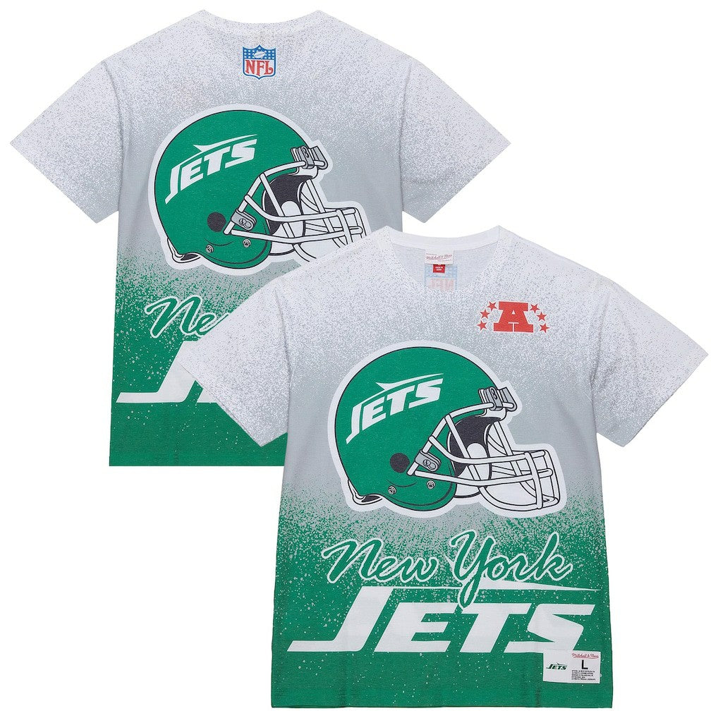 New York Jets Team Burst Vintage Logo T-Shirt - White sale