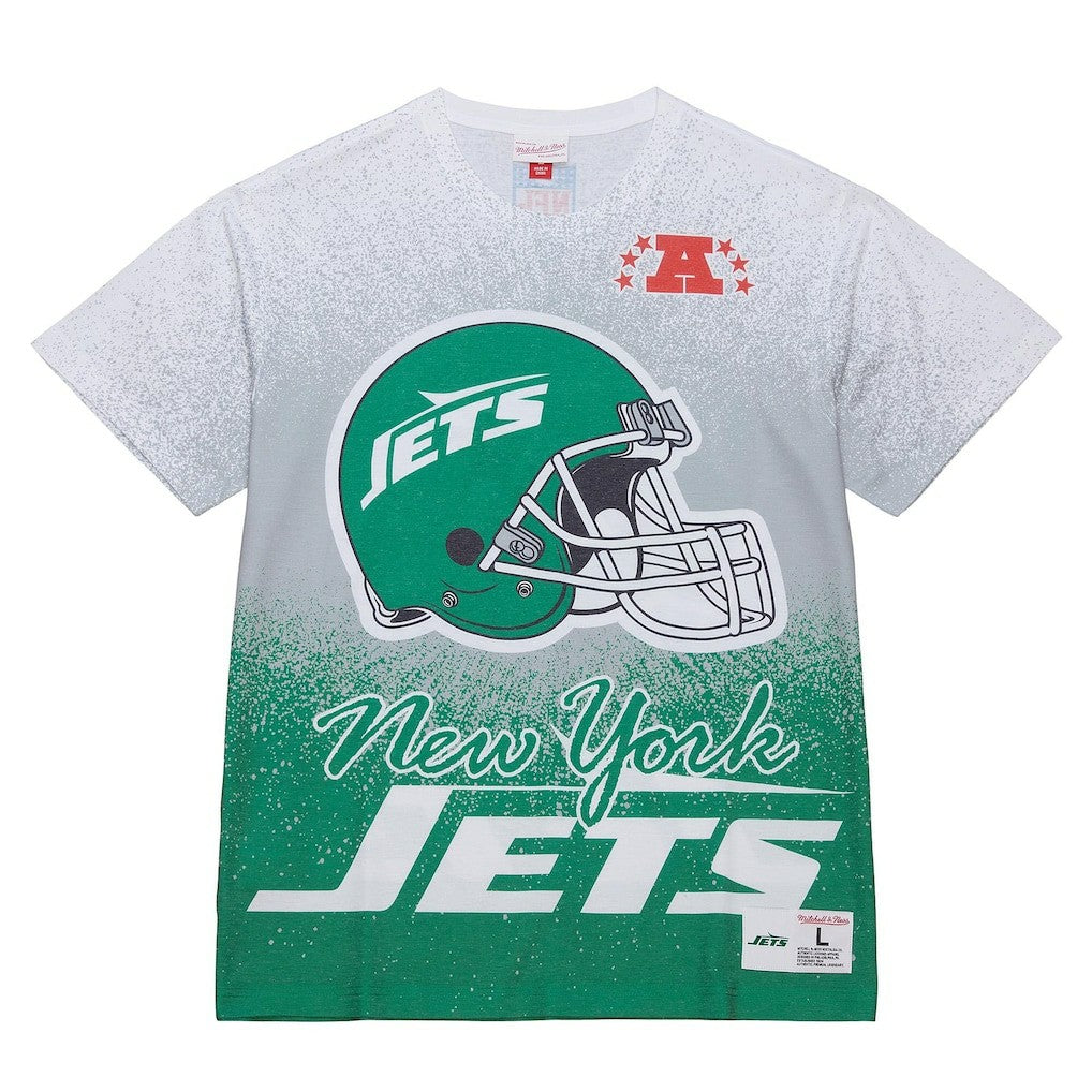 New York Jets Team Burst Vintage Logo T-Shirt - White sale