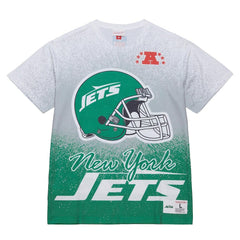 New York Jets Team Burst Vintage Logo T-Shirt - White sale