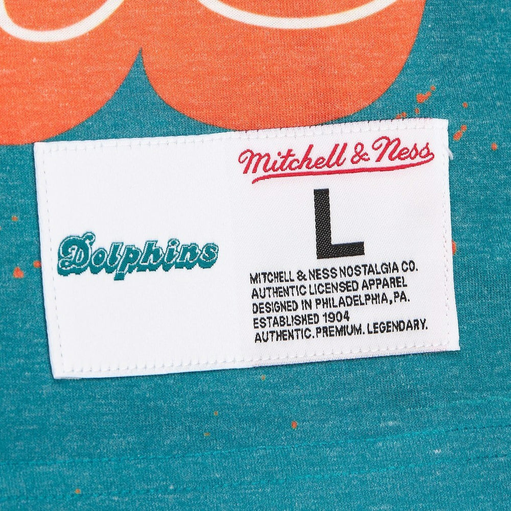 Miami Dolphins Team Burst Vintage Logo T-Shirt - White on sale