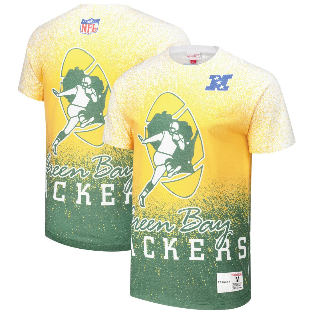 Green Bay Packers Team Burst Vintage Logo T-Shirt - White cheap