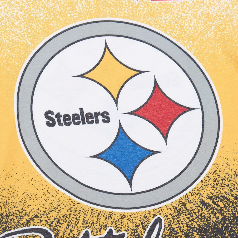 Pittsburgh Steelers Team Burst Vintage Logo T-Shirt - White discount