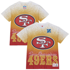 San Francisco 49ers Team Burst Vintage Logo T-Shirt - White on sale