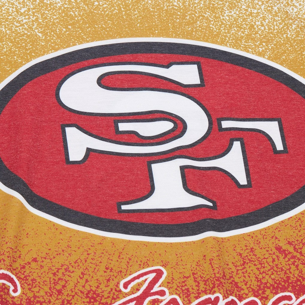 San Francisco 49ers Team Burst Vintage Logo T-Shirt - White on sale