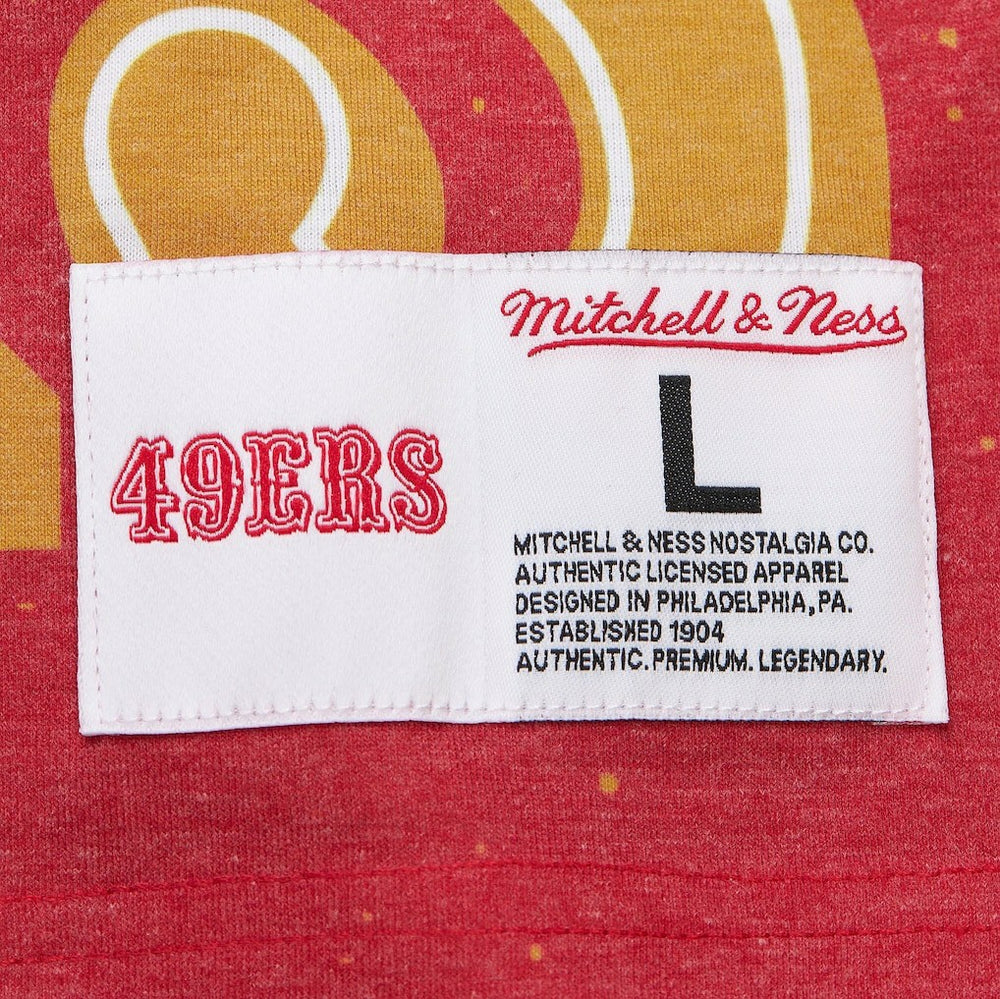 San Francisco 49ers Team Burst Vintage Logo T-Shirt - White on sale