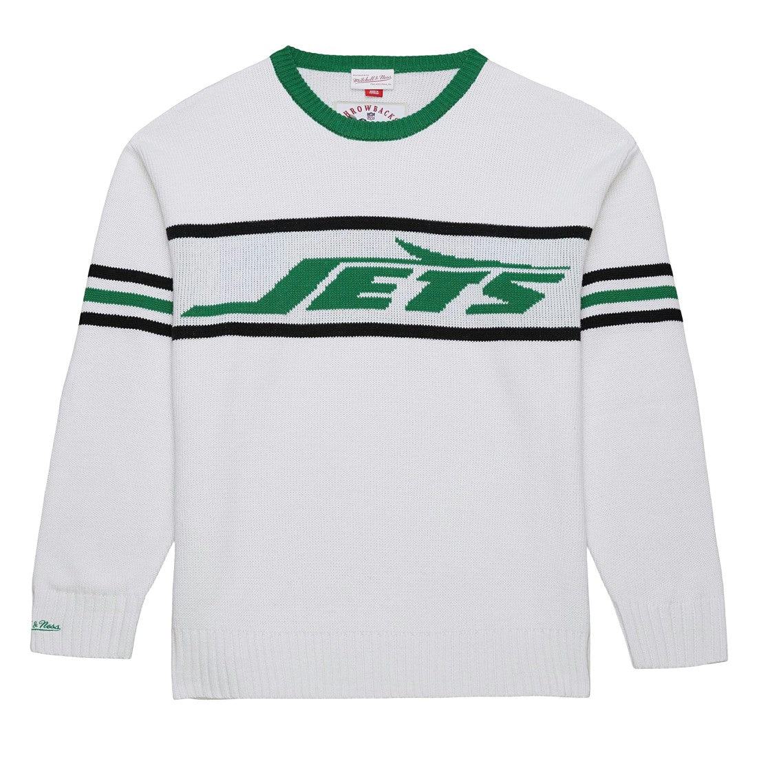 New York Jets Throwback 1984 Pullover Sweater - White on sale