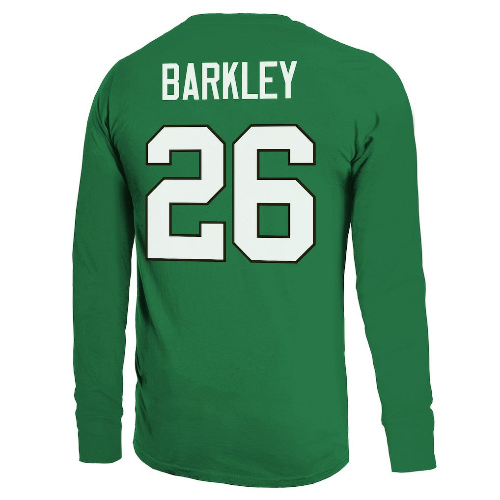 Saquon Barkley Philadelphia Eagles Majestic Threads Name & Number Long Sleeve T-Shirt - Kelly Green discount