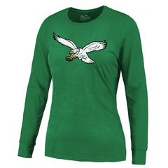 Saquon Barkley Philadelphia Eagles Majestic Threads Women's Name & Number Long Sleeve T-Shirt - Midnight Green online