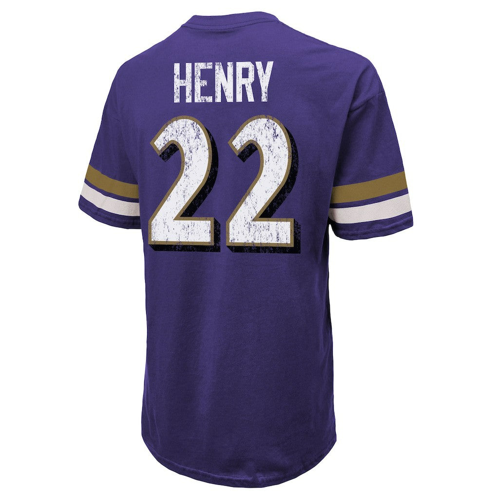 Derrick Henry Baltimore Ravens Majestic Threads Name & Number Oversized T-Shirt - Purple online