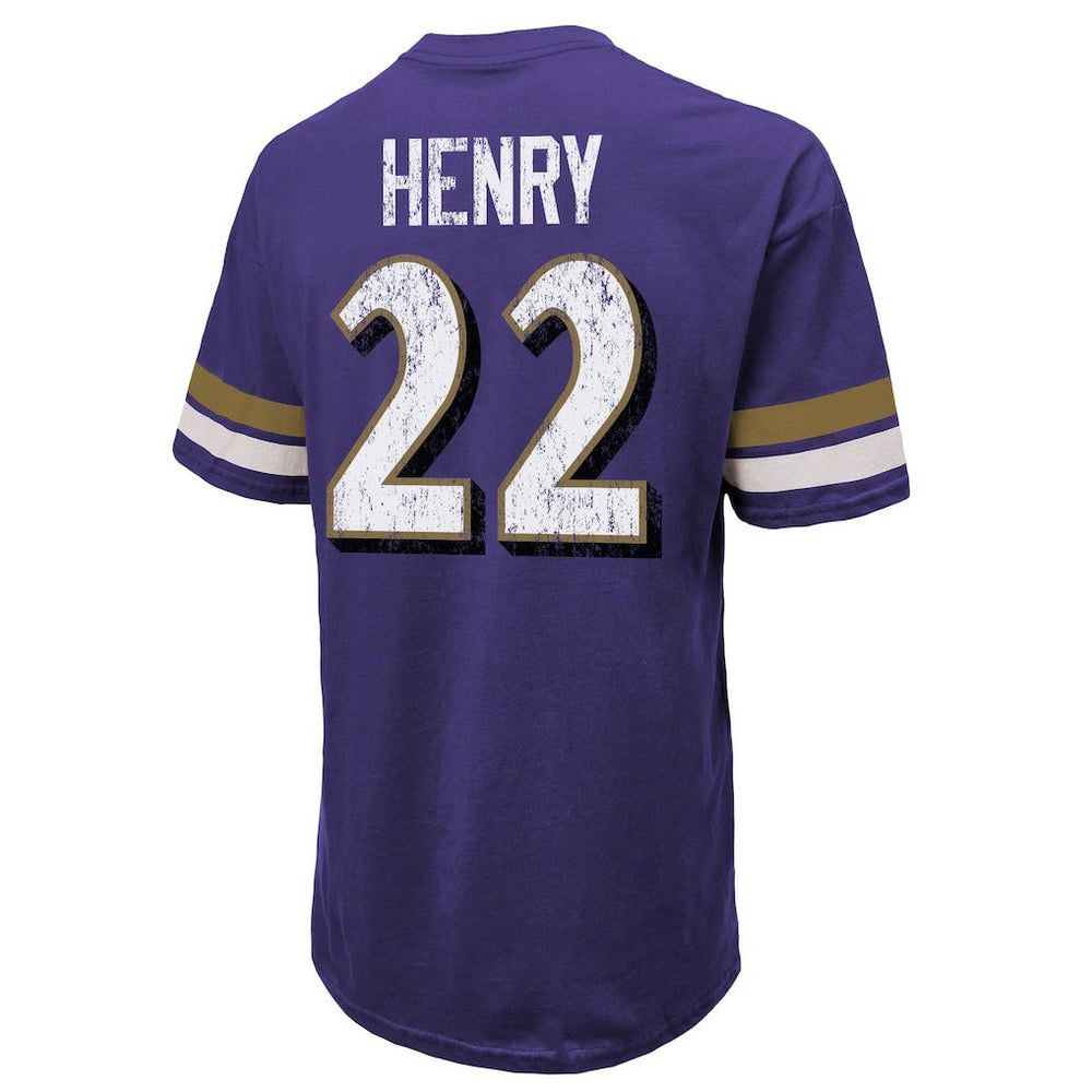 Derrick Henry Baltimore Ravens Majestic Threads Name & Number Oversized T-Shirt - Purple online