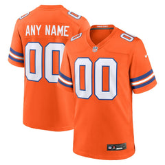 Denver Broncos Youth 2nd Alternate Custom Replica Jersey - Orange outlet
