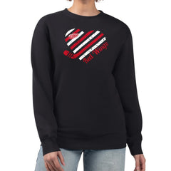 Detroit Red Wings G-III 4Her by Carl Banks Women's Heart Graphic Pullover Sweatshirt - Black Sweatshirts