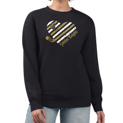 Vegas Golden Knights G-III 4Her by Carl Banks Women's Heart Graphic Pullover Sweatshirt - Black Sweatshirts