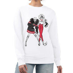 Carolina Hurricanes G-III 4Her by Carl Banks Women's Hockey Girls Team Graphic Fleece Pullover Sweatshirt - White Sweatshirts